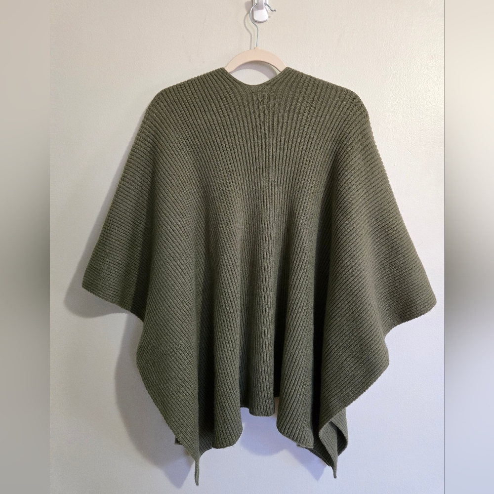 Time And Tru Women's Ribbed Ruana Wrap - Picture 3 of 6